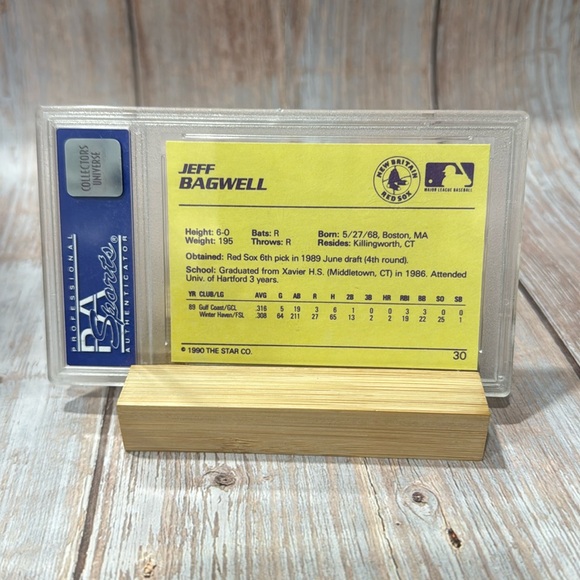 1990 Star Jeff Bagwell #30 PSA Mint 9 Baseball Card Item #ME529 - Picture 3 of 3